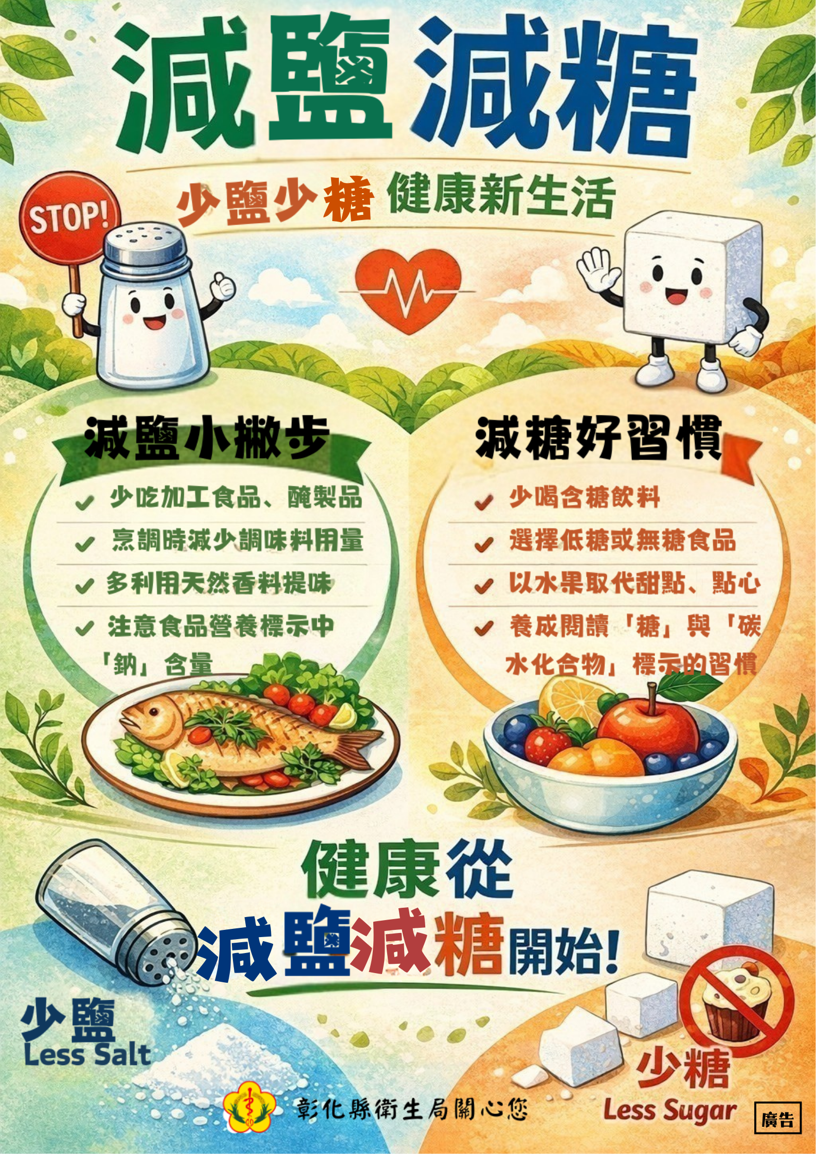 「健康飲食運動地圖」彙集彰化縣健康餐食商家及體健設施,歡迎查詢~